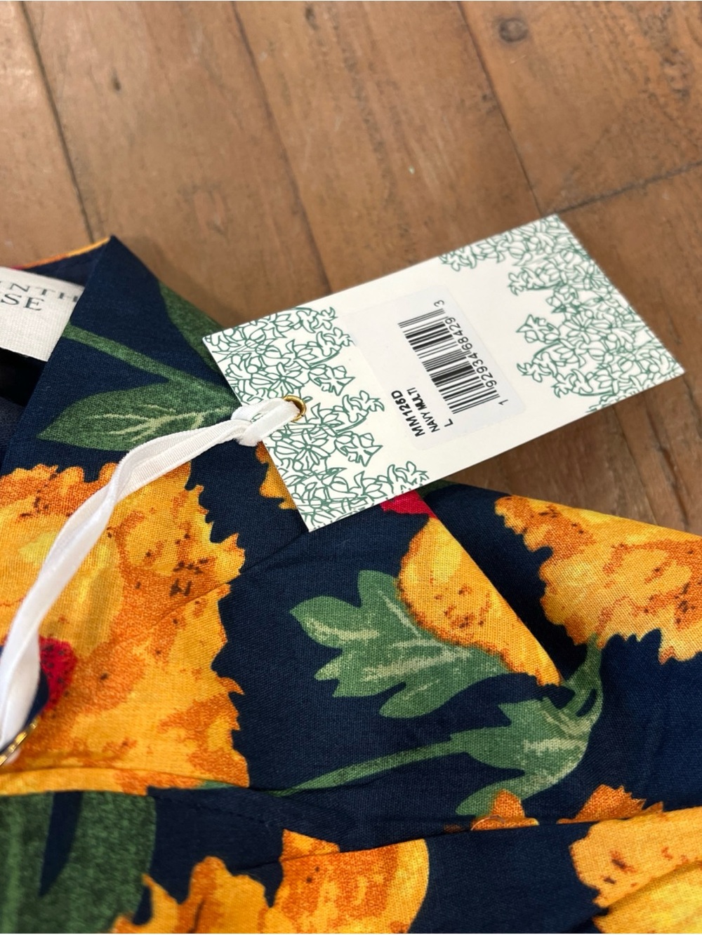 Tuckernuck Hyacinth House Navy Floral Ruffle Margot Maxi Dress Large Navy NWT - Picture 7 of 11